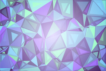 Purple shades green random sizes low poly background