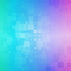 Green blue pink glowing rounded tiles background