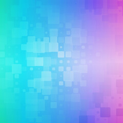 Green blue pink glowing rounded tiles background