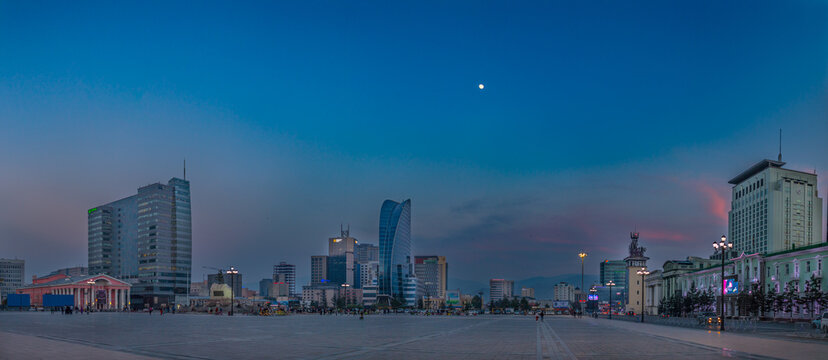 Ulaanbaatar Skyline By Night