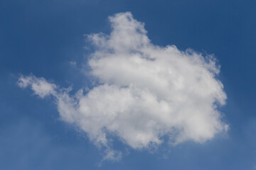 Fototapeta premium white cloud in the blue sky, background and texture