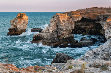 Agitated sea at Tyulenovo, Bulgaria