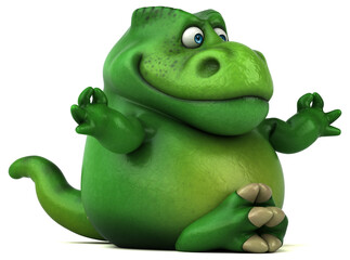 Fun dinosaur - 3D Illustration © Julien Tromeur