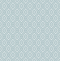 Geometric dotted light blue and white pattern. Seamless abstract modern texture for wallpapers and backgrounds