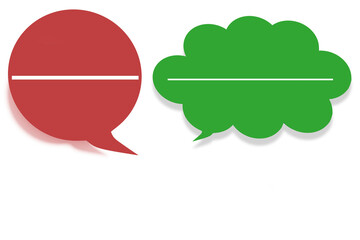 Speech bubbles, 3d illustration