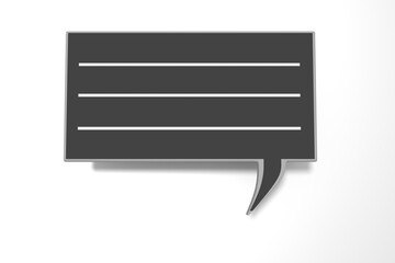 Speech bubbles, 3d illustration