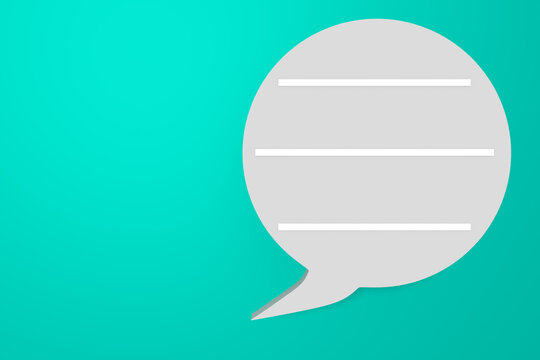 Speech bubbles, 3d illustration