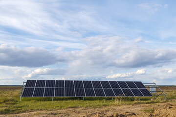 Solar panel produces green, environmentally friendly energy from the sun