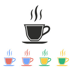 Coffee cup - vector icon.
