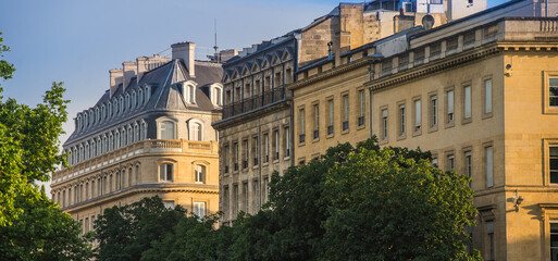 Typical Bordeaux architecture in the centre of Bordeaux, France.