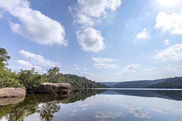 Fototapeta premium Blue sky reflection