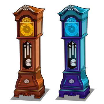 Stylish Antique Grandfather Clocks Made Of Wood