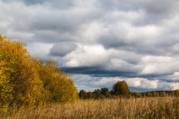 The sky and clouds