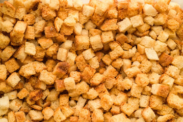 Home made croutons