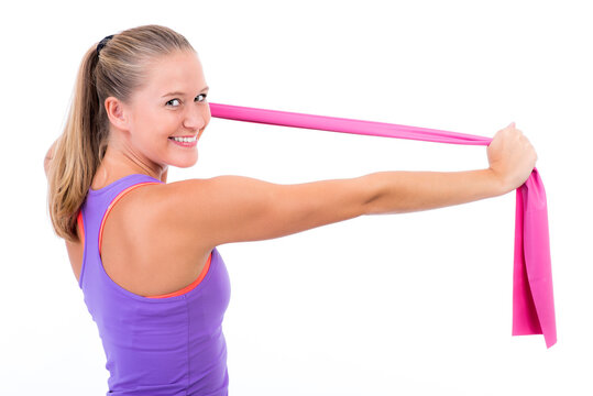 fitness&uuml;bungen mit dem theraband