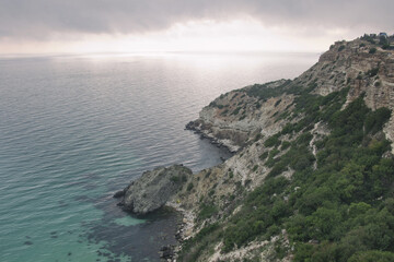 Fototapeta na wymiar Black Sea. Fiolent Cape. Crimea