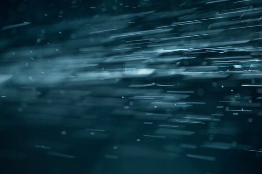 abstract White flakes on blue night background