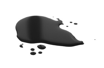 Oil blob on white background