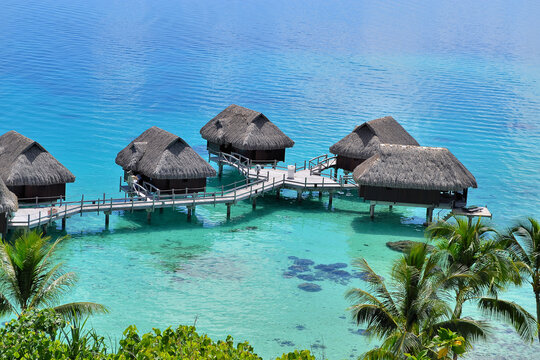 Bora Bora - (Polyn&eacute;sie Fran&ccedil;aise) : maison sur pilotis