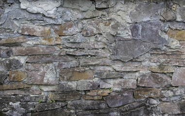 Grey Brick Wall Background Texture . Old Stone Wall