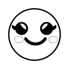 smiley cartoon childish vector icon illustration graphic design