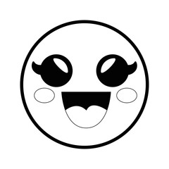 smiley cartoon childish vector icon illustration graphic design