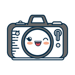 camera cartoon smiley vector icon illustration graphic design