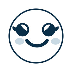 smiley cartoon childish vector icon illustration graphic design