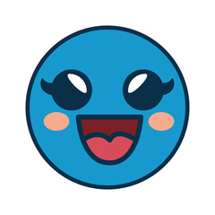 smiley cartoon childish vector icon illustration graphic design