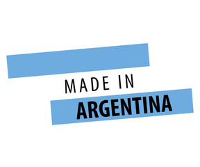 Made in Argentina Flag Design.
