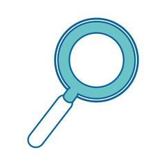 magnifying glass object vector icon illustration graphic design