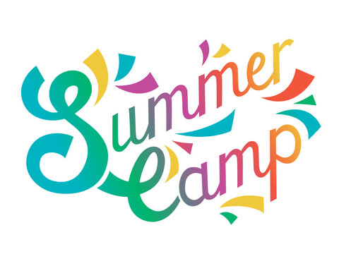 "SUMMER CAMP" Hand Lettering Banner