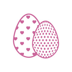 egg easter chocolate vector icon illustration graphic design