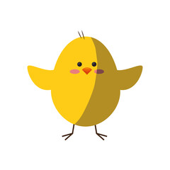 chick animal cute vector icon illustration graphic design