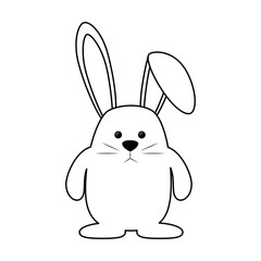 bunny animal nature vector icon illustration graphic design