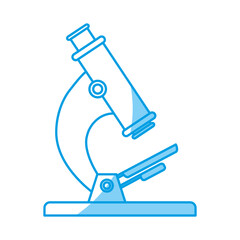 microscope tool icon over white background. vector illustration