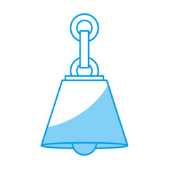 lamp icon over white background. vector illustration