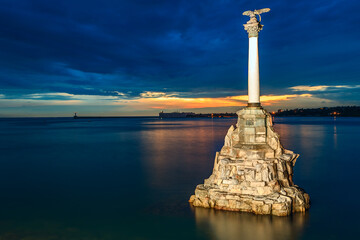 The Sunken Ships Monument, symbol of Sevastopol, Crimea
