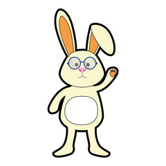 bunny animal nature vector icon illustration graphic design
