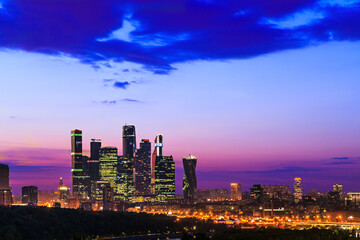 Fototapeta premium Moscow City business center