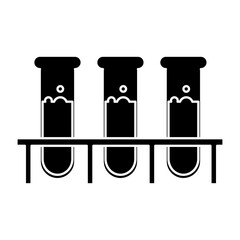 test tubes icon over white background. vector illustration
