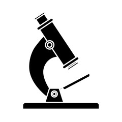 microscope tool icon over white background. vector illustration