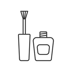 Nail polish linear icon