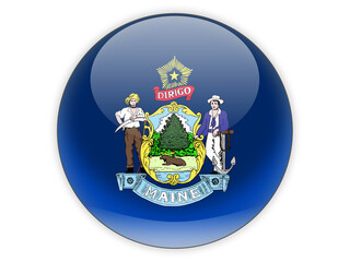 Flag of maine, US state icon