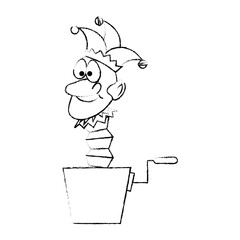 jack box toy vector icon illustration graphic design