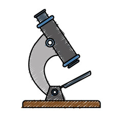 microscope icon over white background. colorful design. vector illustration