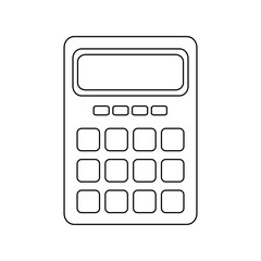 calculator electronic object vector icon illustration graphic design