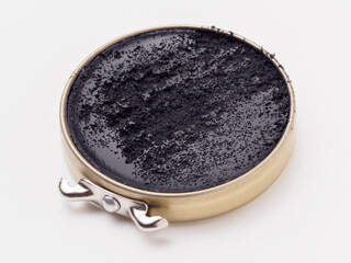 Shoe polish box isolated on a white background