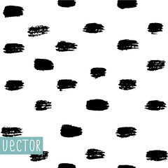 Vector seamless paint strokes pattern