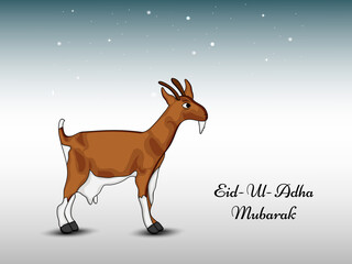 Illustration of goat for eid
